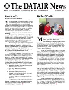 NEWS FOR THE DATAIR PENSION AND BENEFITS PROFESSIONAL  From the Top S UMMER 2003
