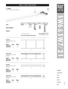 SWING T5 ACRYLIC LAMP DIFFUSER 2 1 SERIES Frosted Prismatic Acrylic Diffuser  ORDER NUMBER: