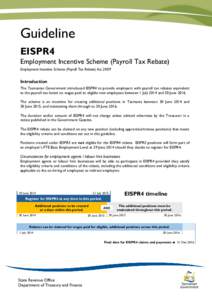 Employment Incentive Scheme (Payroll Tax Rebate) (EISPR3) Guideline