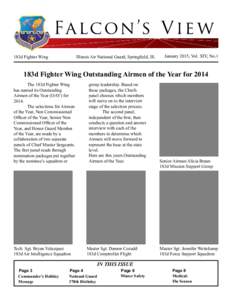 183d Fighter Wing  Illinois Air National Guard, Springfield, Ill. January 2015, Vol. XIV, No.1