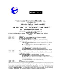 Huguette Labelle / Provinces and territories of Canada / Canada / Ontario / John Gomery / Norman Inkster / Political corruption