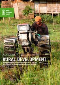 Position paper  Rural Development Strengthening the interaction of agriculture, society and economy to achieve sustainable food security