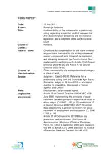 Law / European Union / Ageism / Employment Equality Framework Directive / Homophobia / Directive / European Union law / Coleman v Attridge Law / Directive 2004/113/EC / Discrimination / Discrimination law / European Union directives