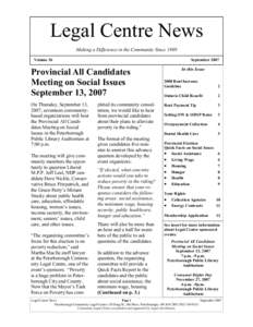 PCLC Newsletter Fall 2007