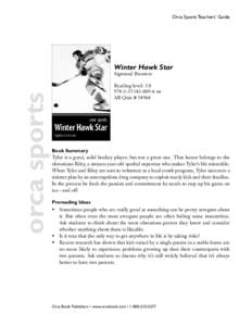 Orca Sports Teachers’ Guide  Winter Hawk Star orca sports