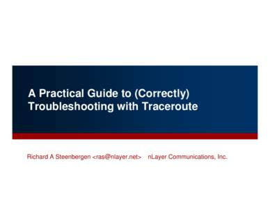 Microsoft PowerPoint - traceroute [Compatibility Mode]