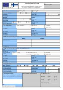 690E_12 Cash Declaration form