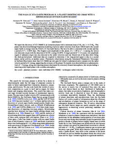 The Astrophysical Journal, 726:73 (10pp), 2011 January 10  Cdoi:637X