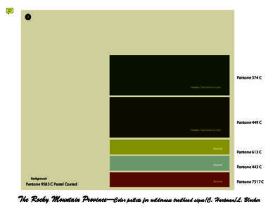 Rocky Mountain Color Scheme 2 for Wilderness Signs