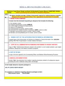 QUICK REFERENCE GUIDE FOR DISCHARGE PACKAGE