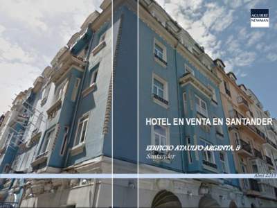 HOTEL EN VENTA EN SANTANDER EDIFICIO ATAULFO ARGENTA, 5 Santander Abril 2.015  01