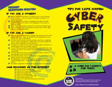 Prevent Electronic Bullying @  Tips for safe surfing