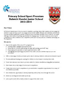 Primary School Sport Premium Dulwich Hamlet Junior School[removed]