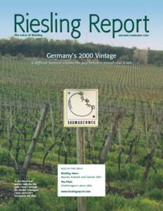 Riesling Report The voice of Riesling JANUARY/FEBRUARY[removed]Germany’s 2000 Vintage