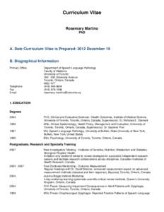 Dyslexia / Special education / Speech and language pathology / Dysphagia / Oropharyngeal dysphagia / University Health Network / Toronto / Medicine / Health / University of Toronto