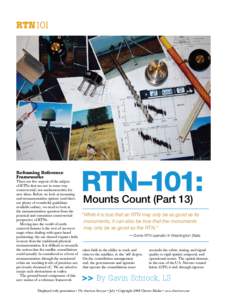 RTN101  Reframing Reference Frameworks  There are few aspects of the subject