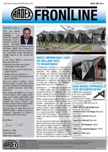 ISSUE ONEArdex New Zealand Ltd NEWS BULLETIN NEW ZEALAND  ARDEX 2011