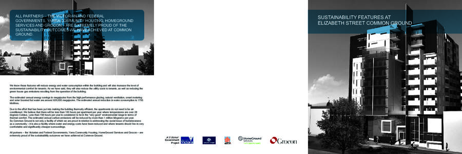 Sustainability / Sustainable architecture / Low-energy building / Heating /  ventilating /  and air conditioning / Building engineering / Elizabeth Street Common Ground / Green building / Common Ground / Water heating / Architecture / Sustainable building / Environment