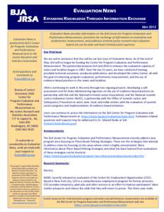 Evaluation News - May 2012