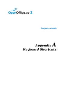 Impress Guide  A Appendix Keyboard Shortcuts
