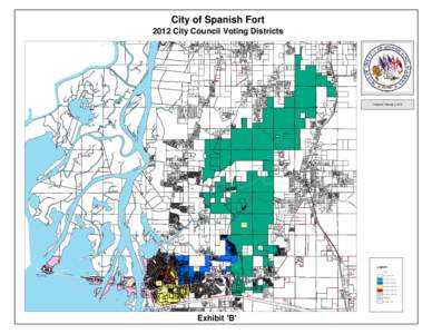 City of Spanish Fort 2012 City Council Voting Districts RD 138  QUINLEY RD