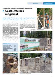 Bauservice  Kernkompetenzen Wiederaufbau Pferdestall, Freilichtmuseum Ballenberg (BE)