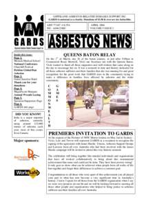 GIPPSLAND ASBESTOS RELATED DISEASES SUPPORT INC. GARDS is endorsed as a charity. Donations of $2.00 & over are tax deductible. ABN[removed]INC. A0042386U