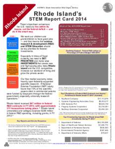 Rhode Island’s  STEM Report Card 2014 There’s bipartisan consensus: the U.S. needs to live within its