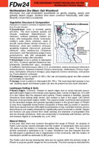 FDw24  FIRE-DEPENDENT FOREST/WOODLAND SYSTEM Northwestern Floristic Region  Northwestern Dry-Mesic Oak Woodland