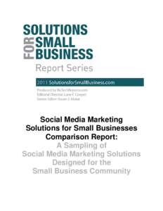 Microsoft Word - SFSB Social Media Marketing Comparison Report