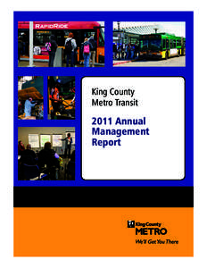 King County Metro Transit 2011 Annual Management Report