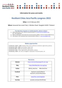 Sustainable development / ICLEI / Resilience / Psychological resilience / Bangkok / Paribatra Sukhumbhand / International Decade for Natural Disaster Reduction / Thailand / Emergency management / Disaster preparedness