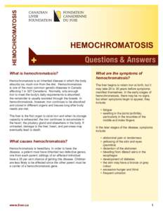 HEMOCHROMATOSIS  HEMOCHROMATOSIS +