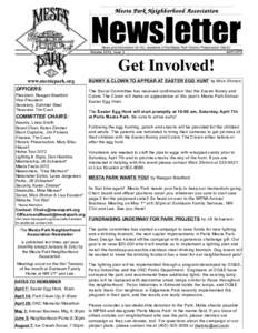 Mesta Park Neighborhood Association  Newsletter News and information for ALL residents of the Mesta Park Historic Preservation District April 2012
