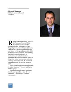 Richard Ramsden Global Investment Research New York R