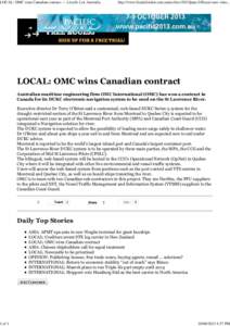 OMC wins Canadian contract — Lloyd's List Australia