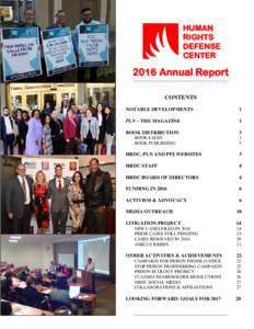 HUMAN RIGHTS DEFENSE CENTERAnnual Report