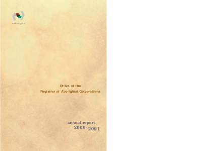 www.orac.gov.au  Office of the Registrar of Aboriginal Corporations  annual report