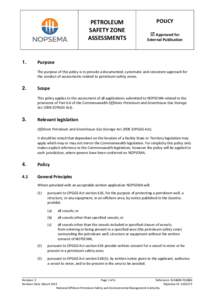 N[removed]PL0886 - Petroleum Safety Zone Assessments