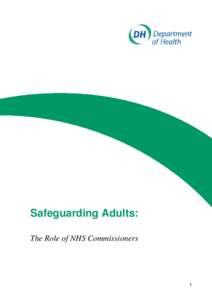 Safeguarding Adults: The role of NHS Commissioners