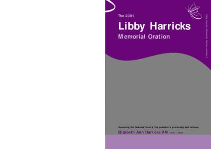 675 Libby Harricks Oration III