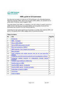 XBRL guide for UK businesses