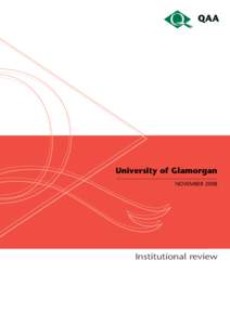 University of Glamorgan NOVEMBER 2008 Institutional review  RG