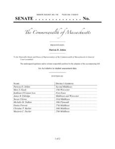 United States Senate / Jamie Eldridge / Government / Patricia D. Jehlen / Denise Provost / Massachusetts