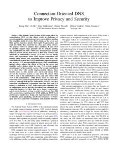 Computing / Domain Name System Security Extensions / Name server / Transmission Control Protocol / Google Public DNS / Anycast / Root name server / DNS zone / DNS root zone / Domain name system / Internet / Network architecture