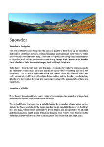    Snowdon	
  	
  