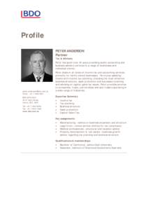 CV Profile_Peter Anderson