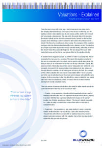 Valuations - Explained Thoughts and Opinions by Dr. Tony Hayek There has been a huge shift in the way a Bank’s business is done today due to the changing financial landscape. Once upon a time (in fact, not that long ag