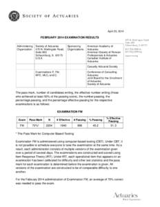 Occupations / Risk / Science / Casualty Actuarial Society / Security / Mathematical sciences / Society of Actuaries / Institute of Actuaries / Conference of Consulting Actuaries / Insurance / Actuarial science / Actuary