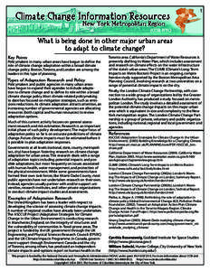 Climate change policy / Adaptation to global warming / Intergovernmental Panel on Climate Change / Effects of global warming / Economics of global warming / The Earth Institute / IPCC Third Assessment Report / Climate Change Science Program / Adaptation to global warming in Australia / Climate change / Environment / Global warming